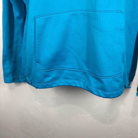 Athleta blue half zip hooded sweatshirt size large - Picture 4 of 13